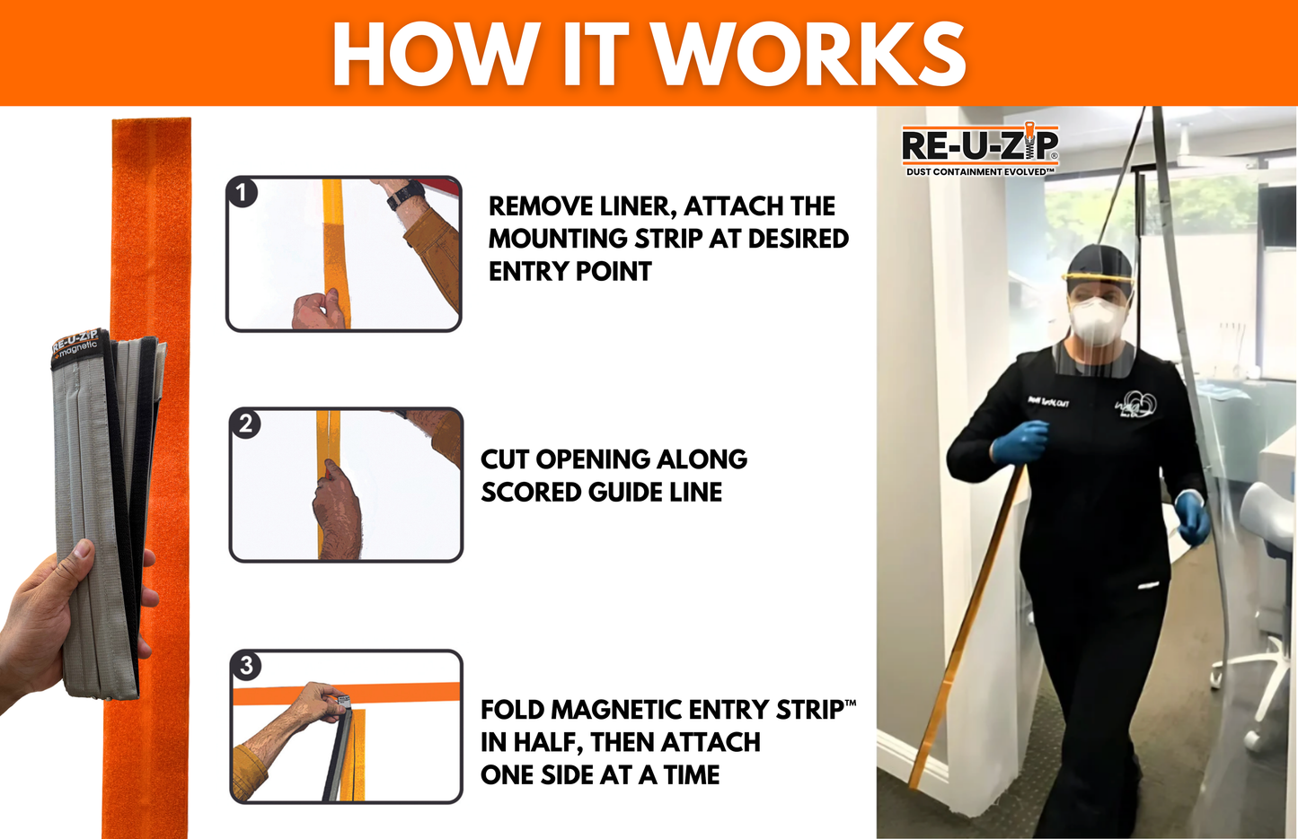 RE-U-ZIP® MAGNETIC ENTRY STRIP™ | STARTER KIT