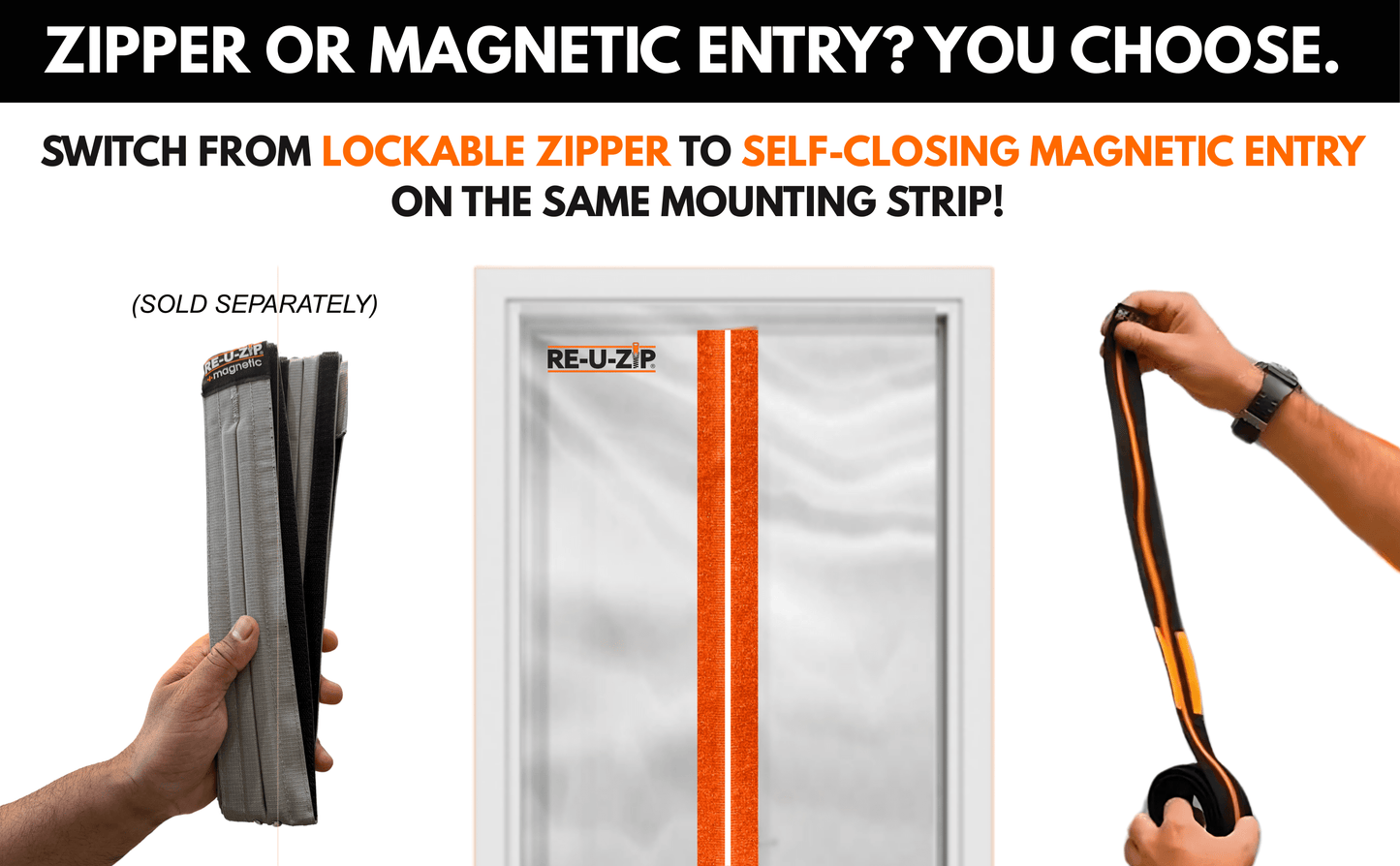 RE-U-ZIP INNOVATIVE DUST BARRIER SOLUTIONS Construction RE-U-ZIP® REUSABLE DUST BARRIER ZIPPER | STARTER KIT