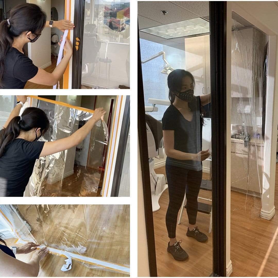 RE-U-ZIP DUST BARRIER SYSTEM RE-U-ZIP™ HOOK & LOOP DUST BARRIER PANEL KIT |  Ultra-Clear & Fire-Rated