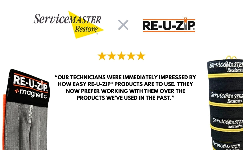 ServiceMaster Restore X RE-U-ZIP®: See Why They Chose Us For Their Dust Containment Needs.
