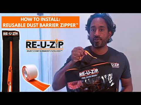 reuzip dust barrier zipper demo
