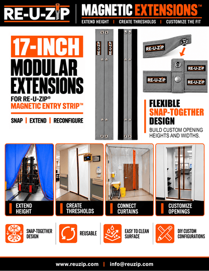 RE-U-ZIP® | DUST CONTAINMENT EVOLVED™ RE-U-ZIP® Magnetic Extensions™