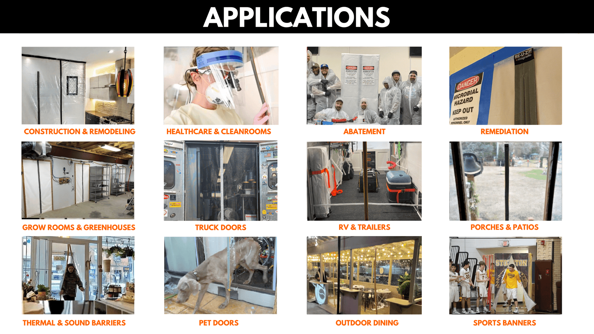 RE-U-ZIP® | DUST CONTAINMENT EVOLVED™ Construction RE-U-ZIP® Self-Closing Magnetic Entry Strip™ | Starter Kit