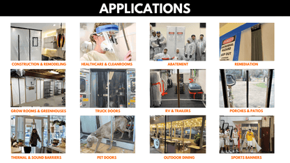 RE-U-ZIP® | DUST CONTAINMENT EVOLVED™ Construction RE-U-ZIP® Self-Closing Magnetic Entry Strip™ | Starter Kit