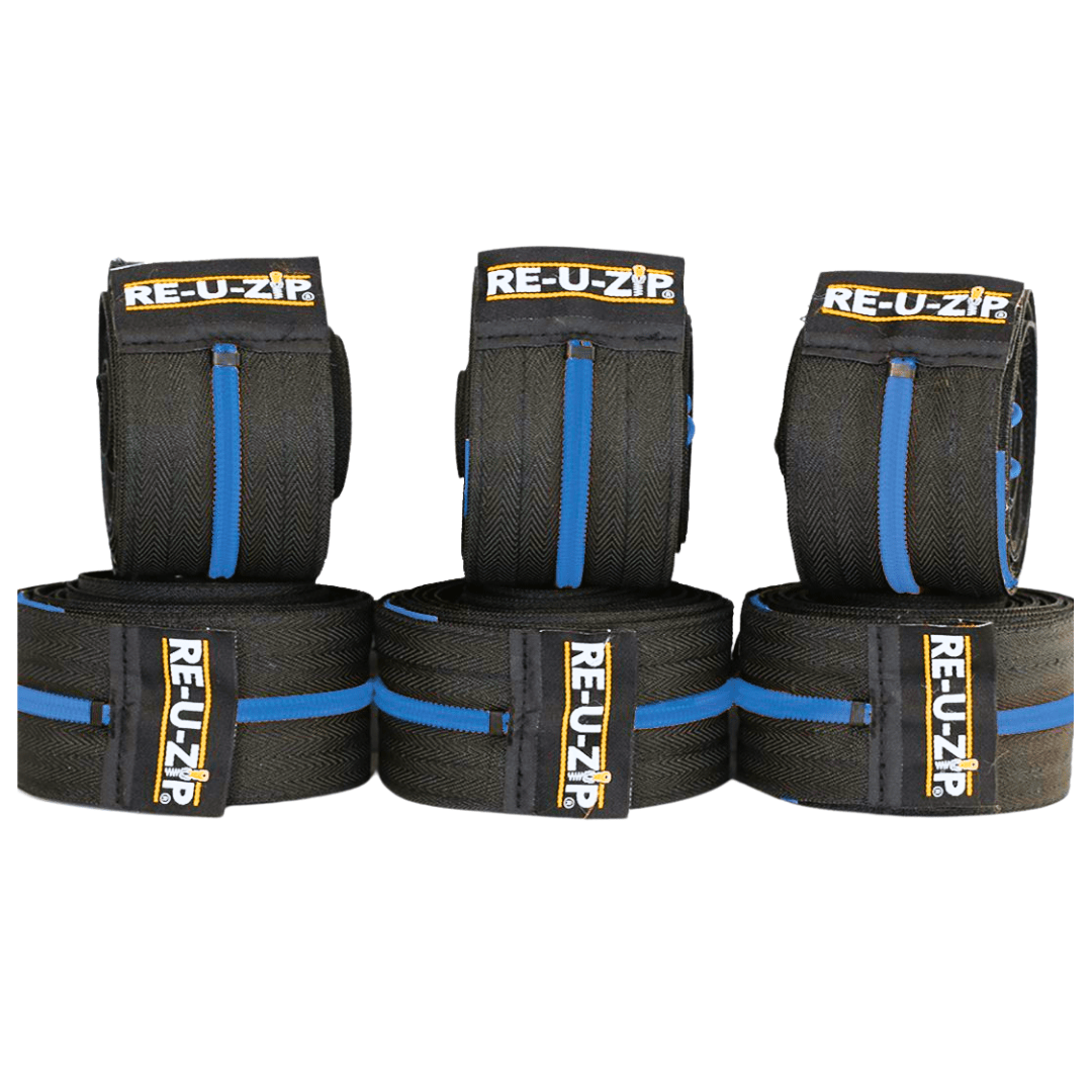 RE-U-ZIP INNOVATIVE DUST BARRIER SOLUTIONS Construction Blue RE-U-ZIP® REUSABLE DUST BARRIER ZIPPER (ONLY) | 6-PACK