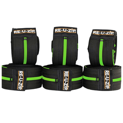 RE-U-ZIP INNOVATIVE DUST BARRIER SOLUTIONS Construction Green RE-U-ZIP® REUSABLE DUST BARRIER ZIPPER (ONLY) | 6-PACK