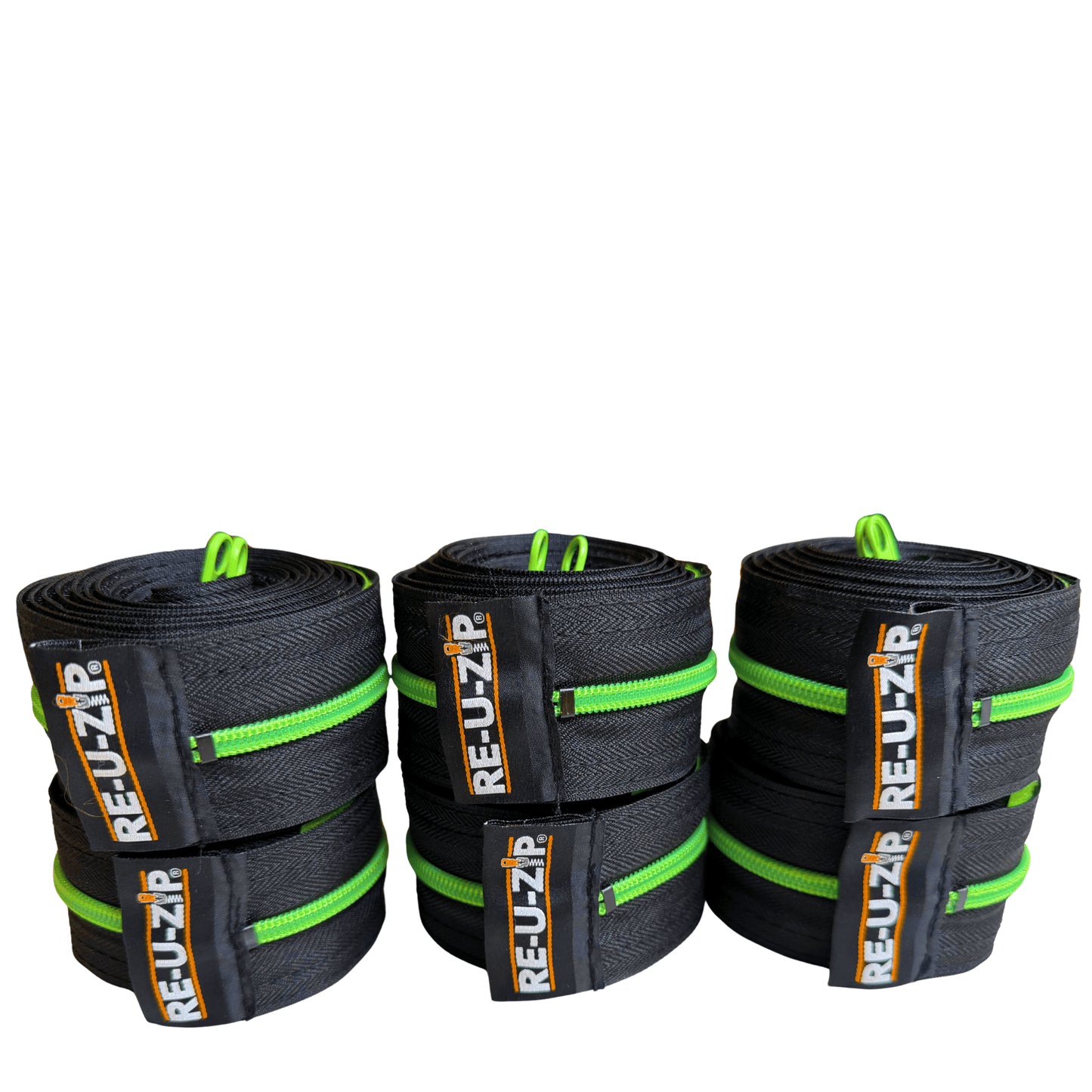 RE-U-ZIP INNOVATIVE DUST BARRIER SOLUTIONS Construction Green RE-U-ZIP® REUSABLE DUST BARRIER ZIPPER (ONLY) | 6-PACK