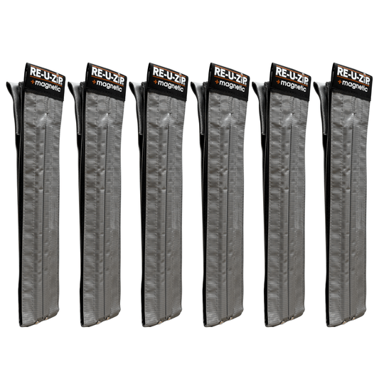 RE-U-ZIP™ INNOVATIVE DUST BARRIER SOLUTIONS RE-U-ZIP®  MAGNETIC ENTRY STRIP™ (ONLY) | 6-PACK