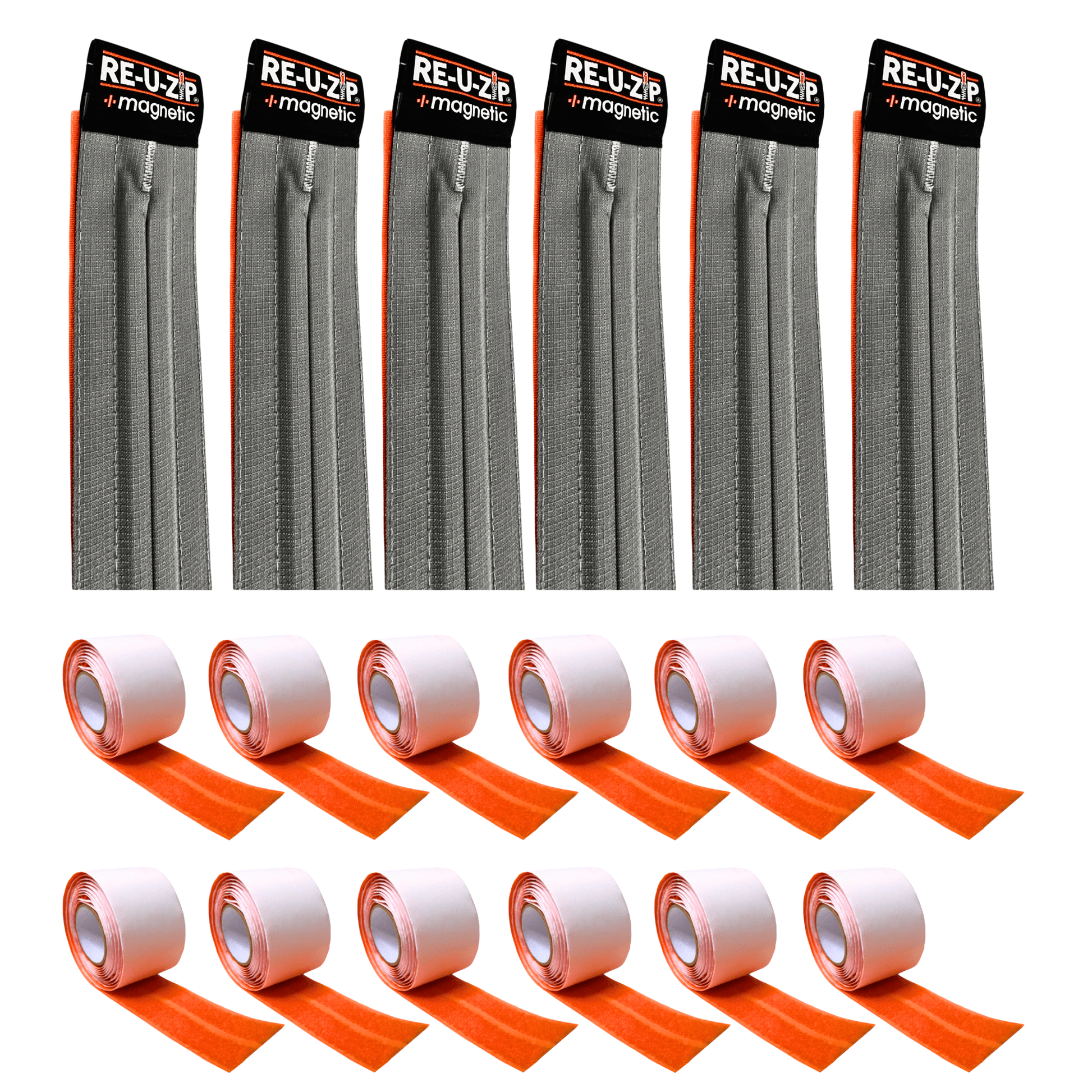 RE-U-ZIP INNOVATIVE DUST BARRIER SOLUTIONS Construction RE-U-ZIP® MAGNETIC ENTRY STRIP™ | PRO BUNDLE