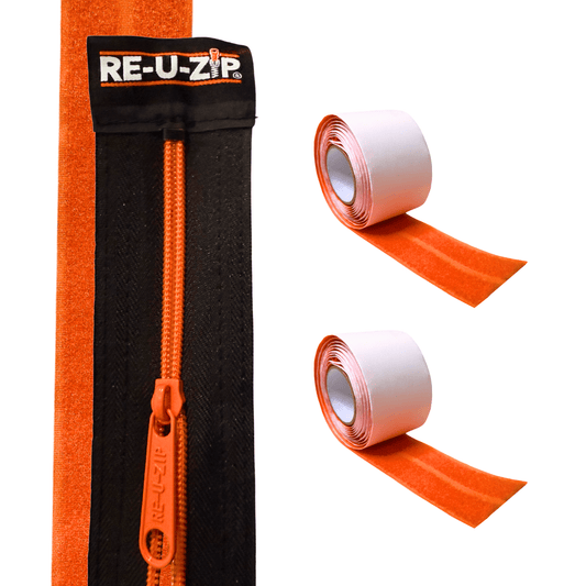 RE-U-ZIP INNOVATIVE DUST BARRIER SOLUTIONS Construction RE-U-ZIP® REUSABLE DUST BARRIER ZIPPER | STARTER KIT