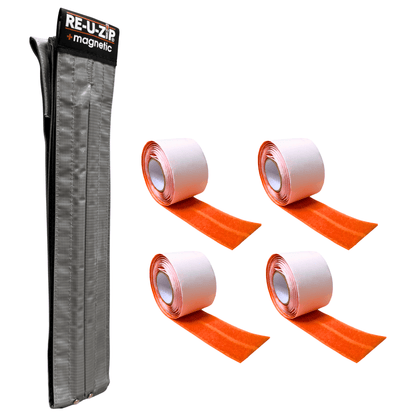 RE-U-ZIP INNOVATIVE DUST BARRIER SOLUTIONS Construction RE-U-ZIP® SELF-CLOSING MAGNETIC ENTRY STRIP™