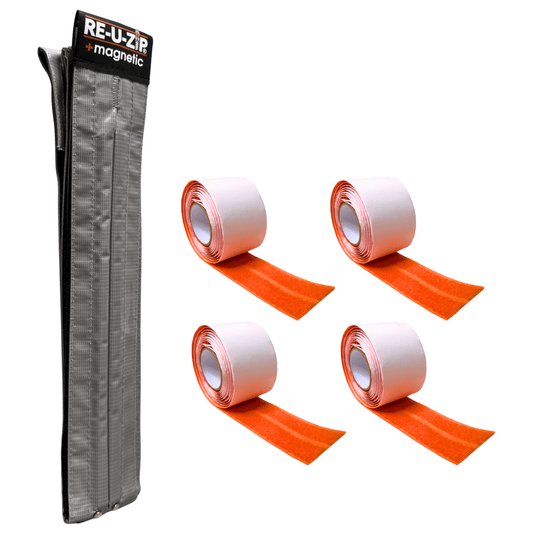 RE-U-ZIP INNOVATIVE DUST BARRIER SOLUTIONS Construction RE-U-ZIP® SELF-CLOSING MAGNETIC ENTRY STRIP™