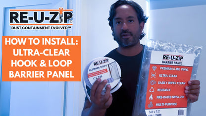 RE-U-ZIP INNOVATIVE DUST BARRIER SOLUTIONS Construction RE-U-ZIP® ULTRA-CLEAR MAGNETIC DOOR KIT