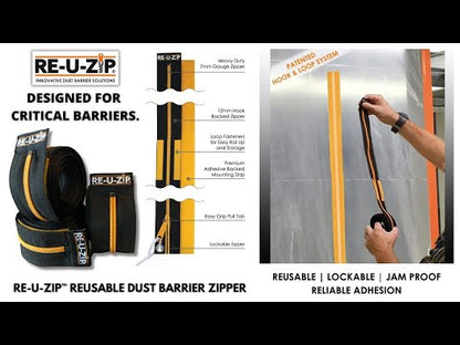 RE-U-ZIP® REUSABLE DUST BARRIER ZIPPER | STARTER KIT
