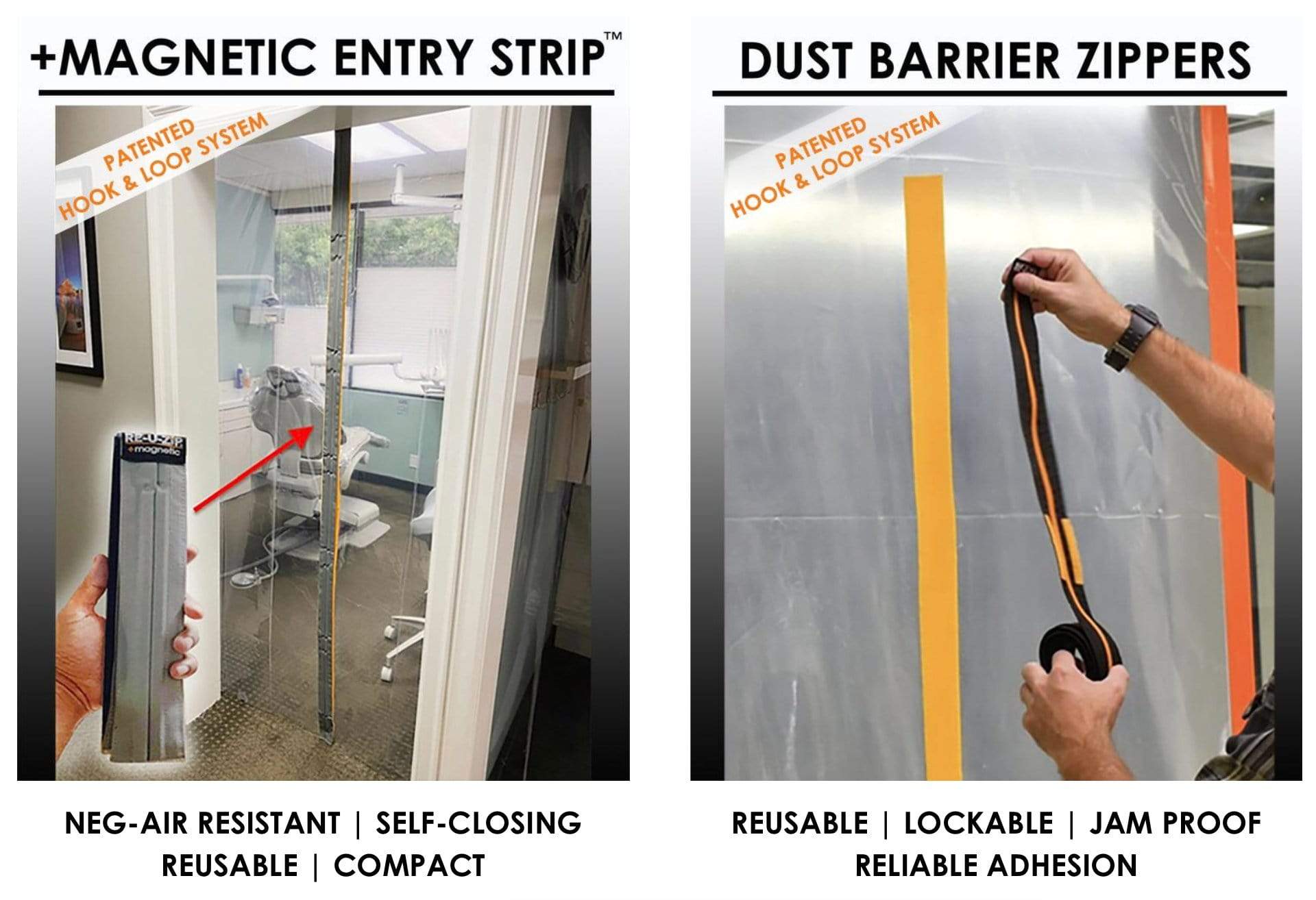 RE-U-ZIP DUST BARRIER SYSTEM Construction RE-U-ZIP™ DUST BARRIER ENTRY SYSTEM | PRO BUNDLE