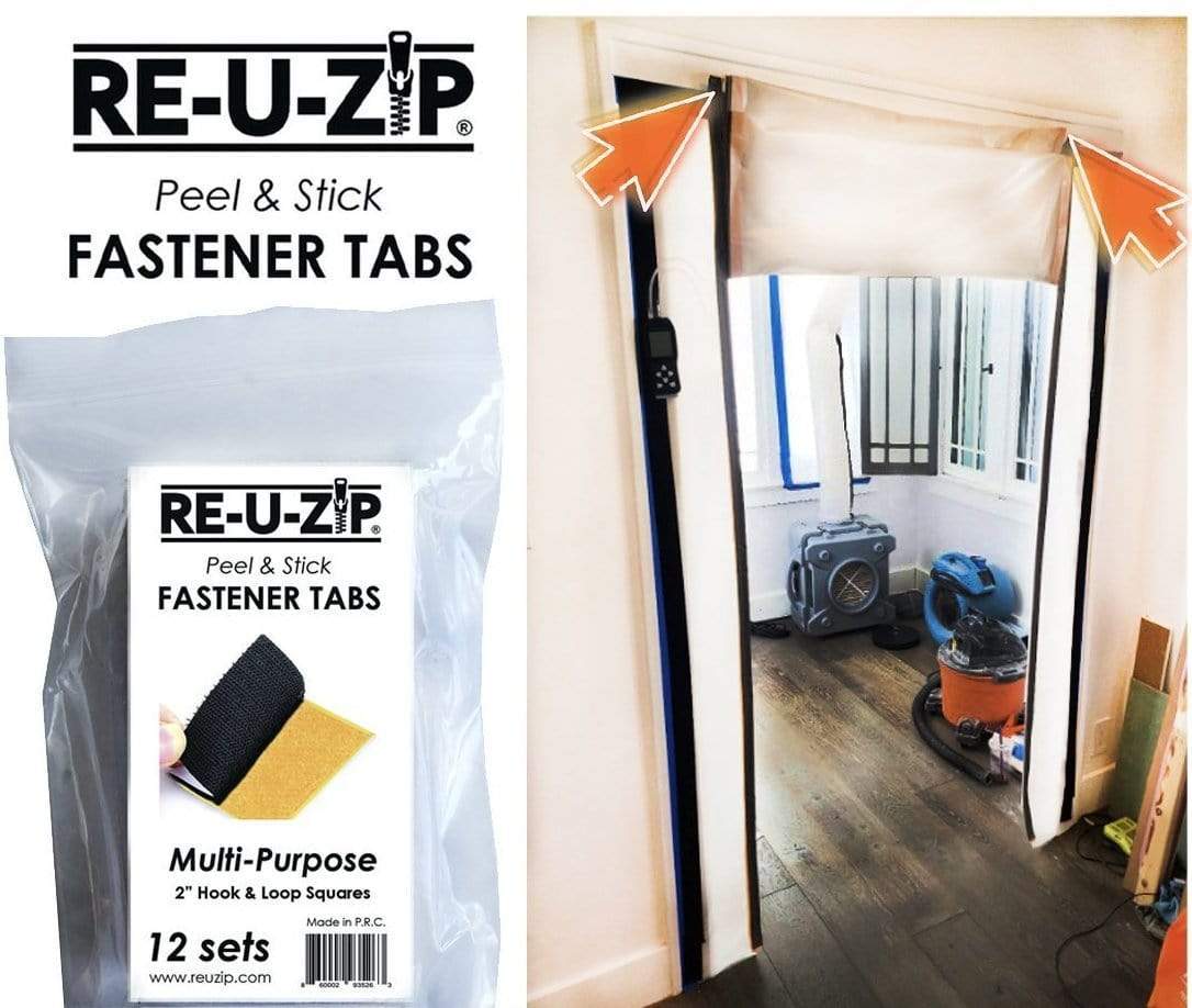 RE-U-ZIP DUST BARRIER SYSTEM RE-U-ZIP™ HOOK & LOOP DUST BARRIER FASTENER TABS