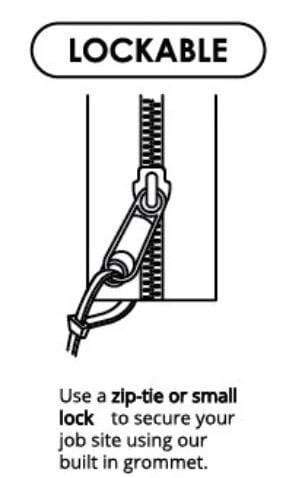 RE-U-ZIP DUST BARRIER SYSTEM ZIP TIES- 100 Pack