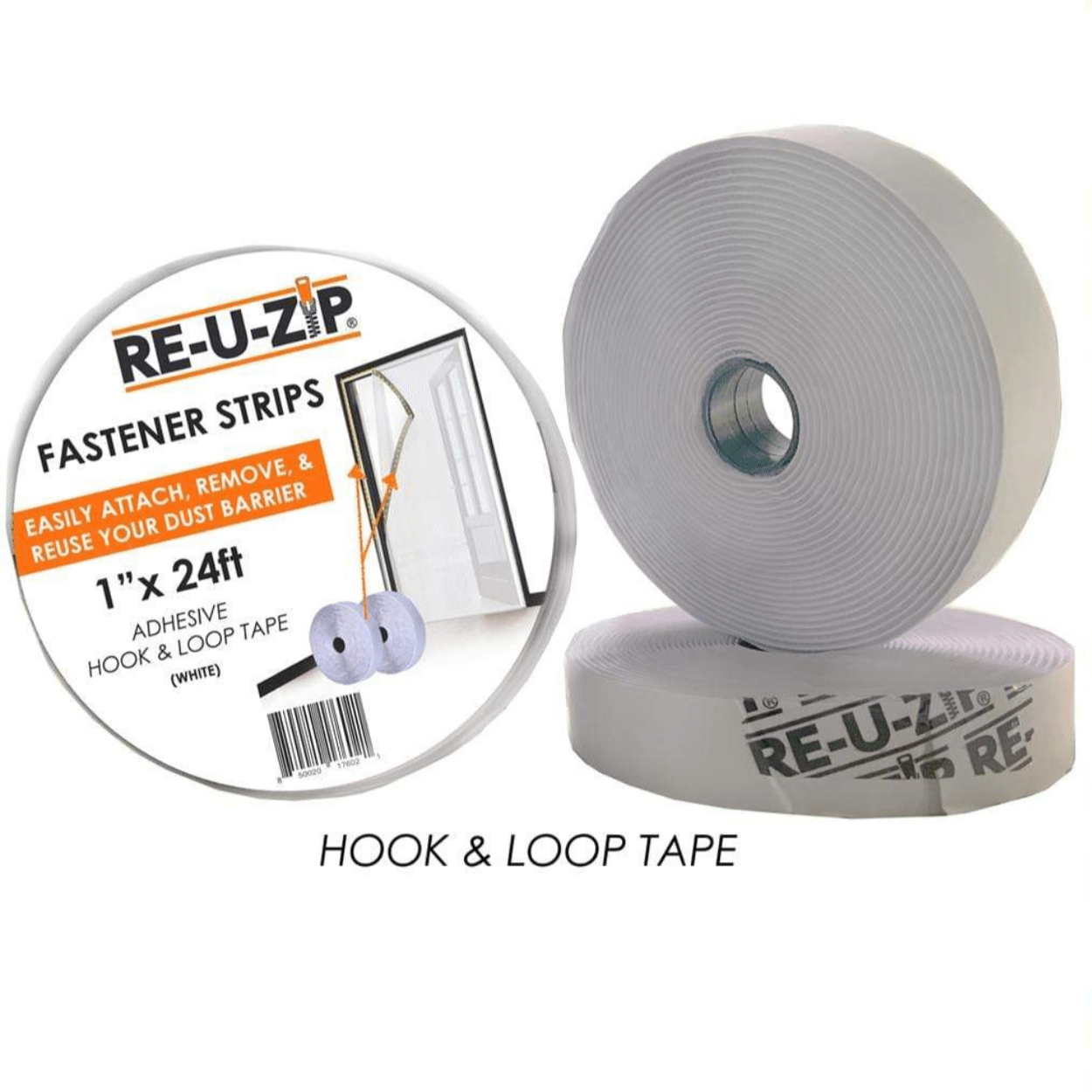 RE-U-ZIP INNOVATIVE DUST BARRIER SOLUTIONS Construction RE-U-ZIP™ Hook & Loop Fastener Strips