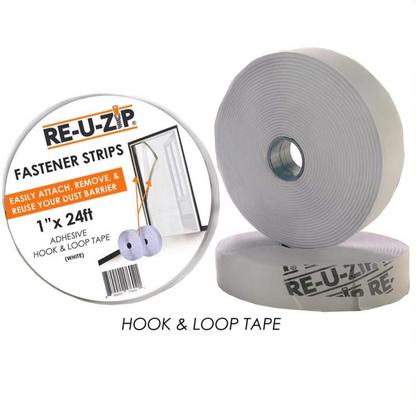 RE-U-ZIP INNOVATIVE DUST BARRIER SOLUTIONS Construction RE-U-ZIP™ Hook & Loop Fastener Strips
