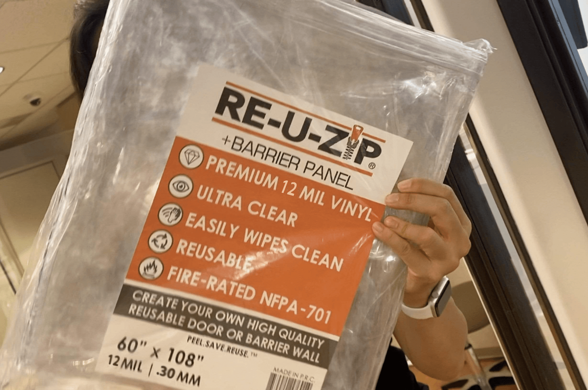 RE-U-ZIP INNOVATIVE DUST BARRIER SOLUTIONS Construction RE-U-ZIP™ Magnetic Door Kit